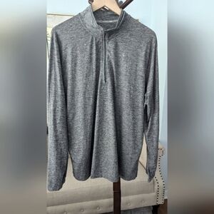 Nike Mans Dri Fit Running Long Sleeve Shirt Grey Size 2X